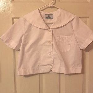 🎀Sale🎀Japanese Sailor Fuku School Uniform Seifuku Blouse White L